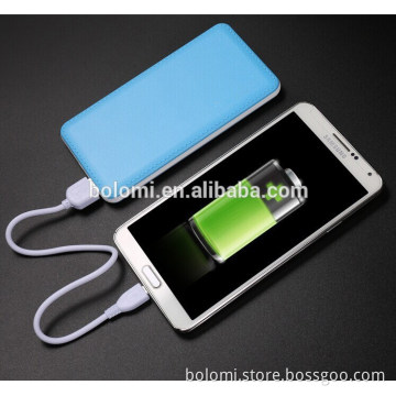 CE/RoHS 12mm Super Slim Portable power bank charger 6000mAh for promotion gift like credit card